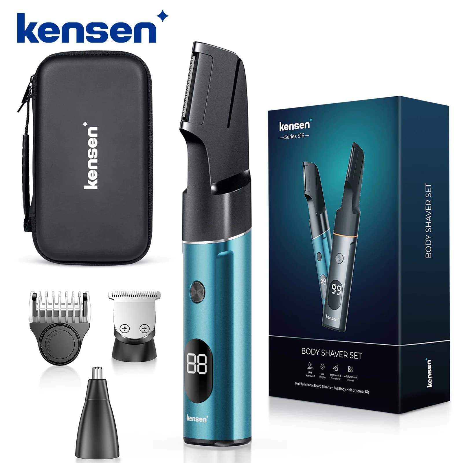 켄센 S16 전신·수염 멀티 그루밍 트리머 키트