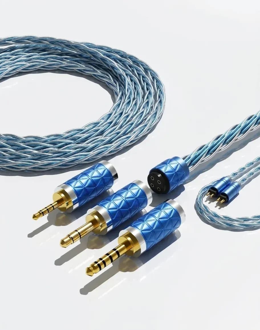 KZ 16코어 은도금 2핀 업그레이드 이어폰 케이블