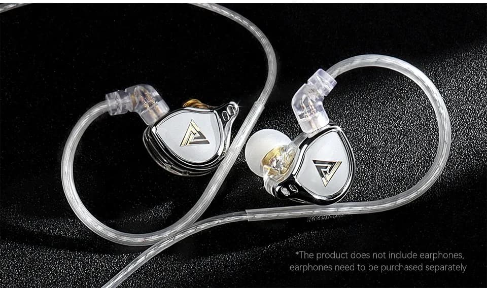 KZ QKZ A2 QDC 3.5mm 은도금 교체용 이어폰 케이블