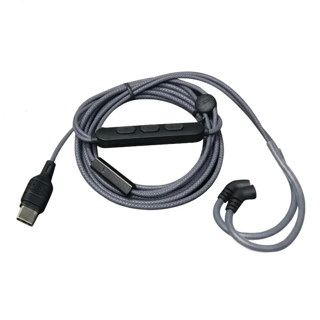 KZ JT1 C핀 은도금 0.75mm Type-C 업그레이드 이어폰 케이블