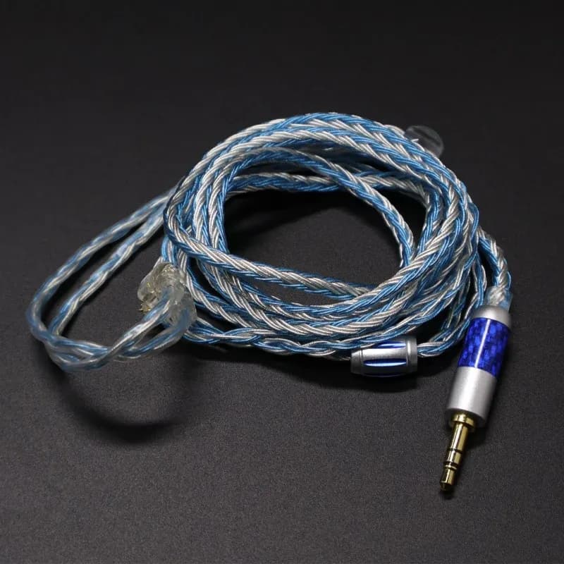 KZ용 ND 은도금 브레이드 0.75~0.78mm 2핀 업그레이드 케이블