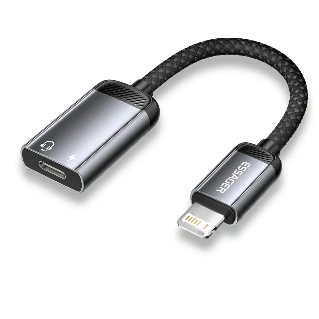 Essager Type-C to 라이트닝 오디오 어댑터 케이블