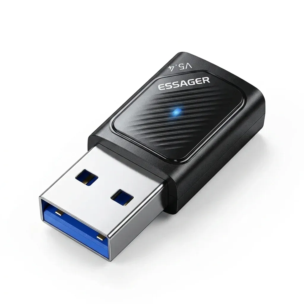 에사저 USB 블루투스 5.4 동글 PC·노트북용 무선 송수신 어댑터