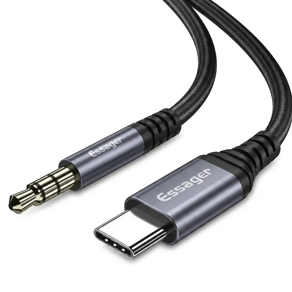 에사저 USB-C 3.5mm 오디오 어댑터 케이블