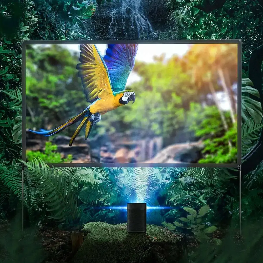 블리츠울프 BW-VS6 휴대용 4K 프로젝터 스크린 80/100인치