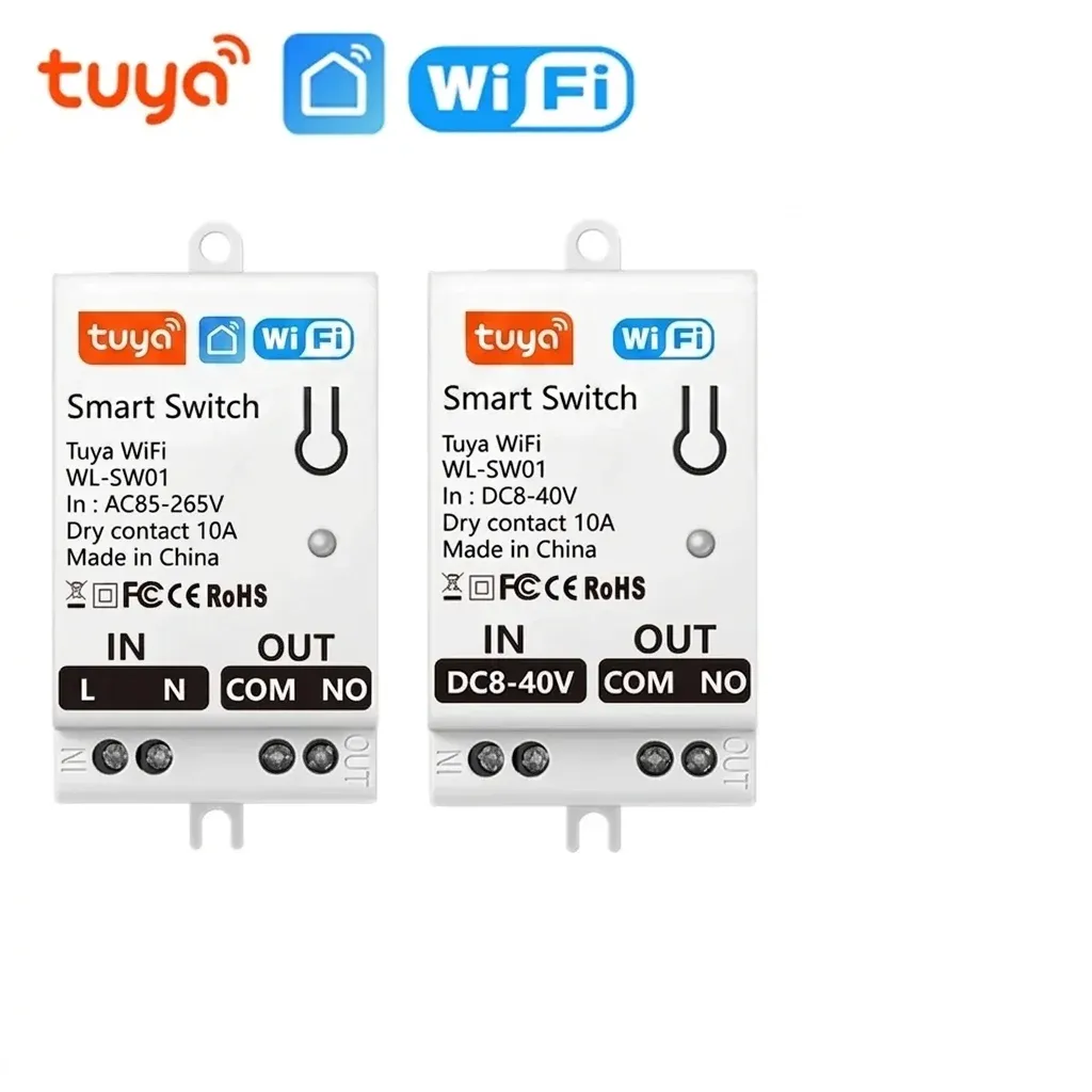 투야 WiFi 건식 접촉 스마트 릴레이 모듈 10A