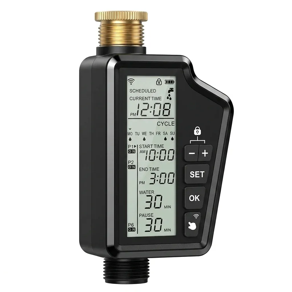 MIUCDA 대형 LCD 스마트 정원 관개 타이머