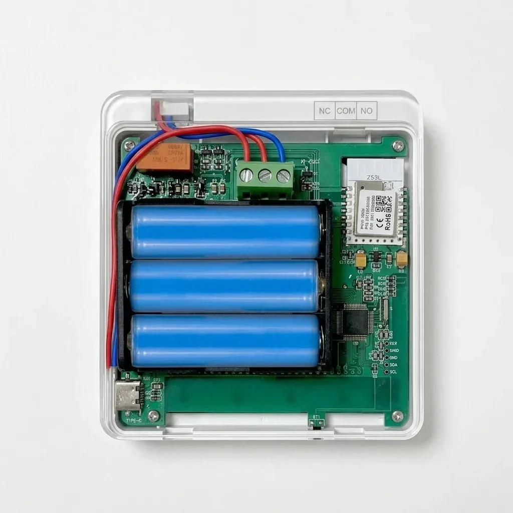 תרמוסטט חכם שקוף לבוילר עם סוללות