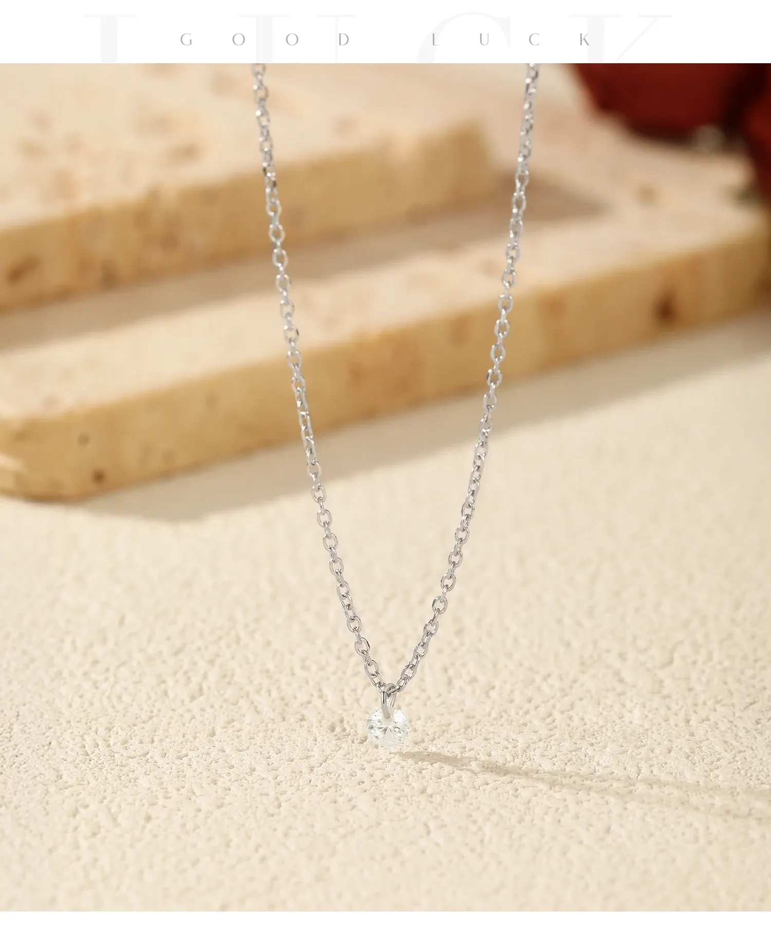 MODIAN VVS1 모이사나이트 925 실버 라운드 펜던트 목걸이