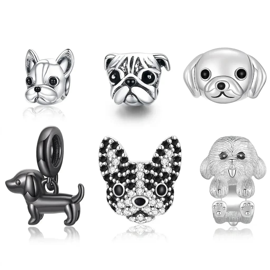 WOSTU 925 실버 반려견 참 펜던트