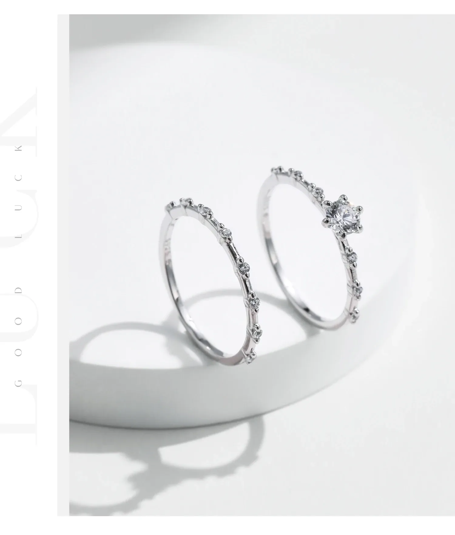 모디안 D컬러 모이사나이트 925 스털링 실버 웨딩 밴드