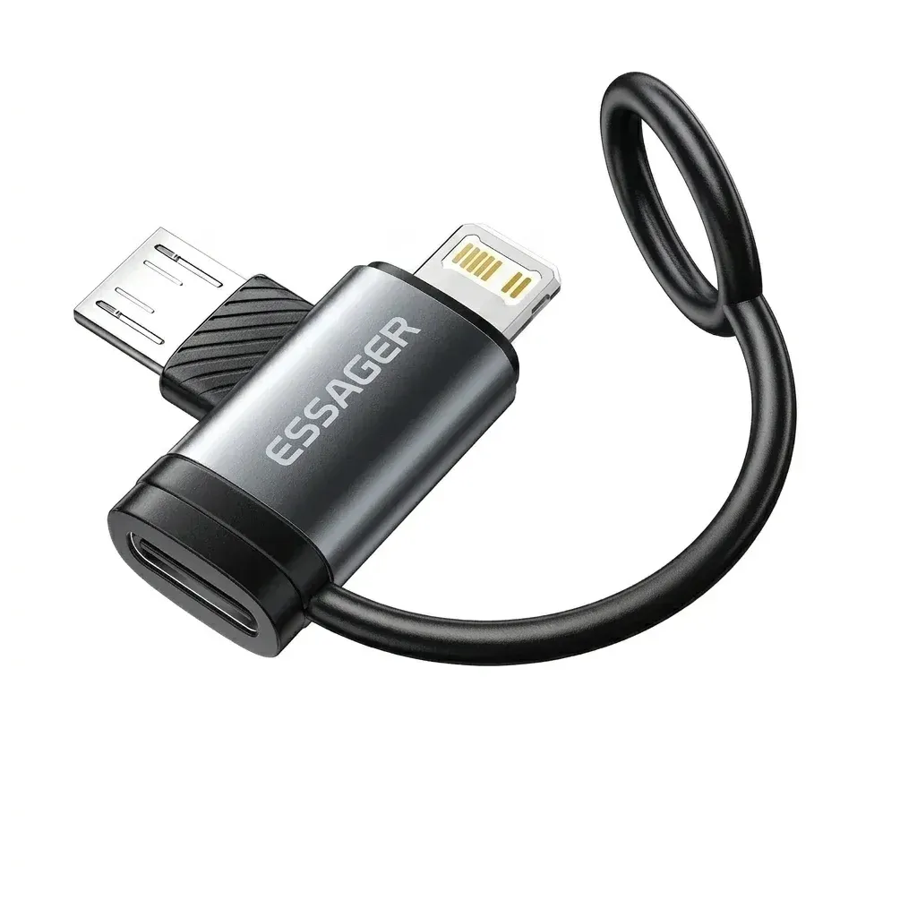 에사저 2in1 USB-C 라이트닝·오디오 변환 어댑터