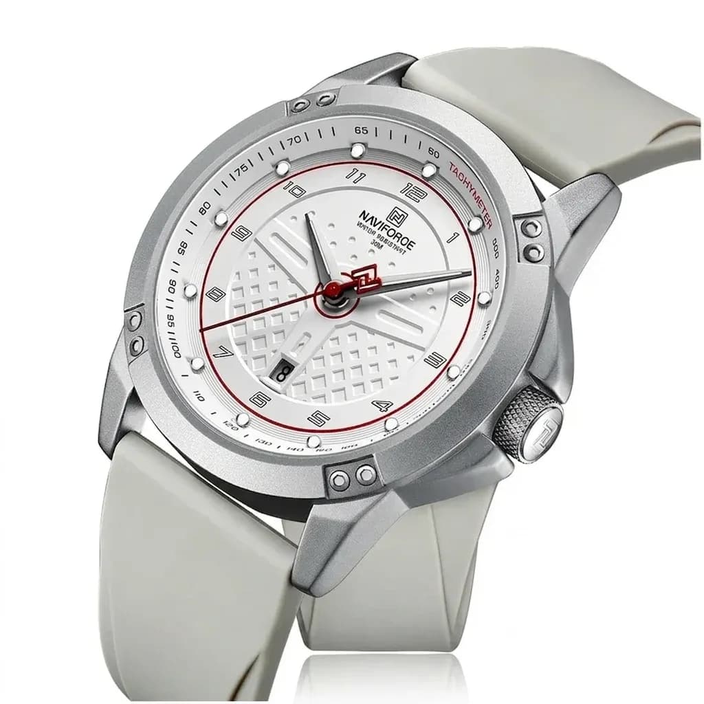 네비포스 남성용 실리콘 스포츠 시계