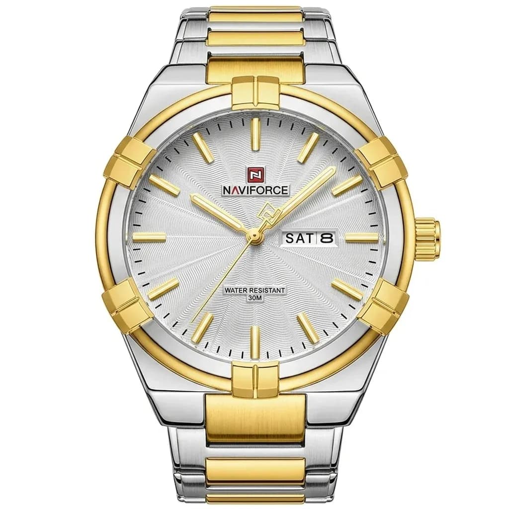 실버 골드 투톤 남성 메탈 시계