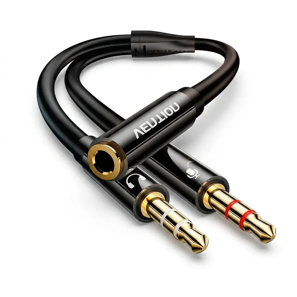 벤션 3.5mm 헤드셋 Y 분배 어댑터