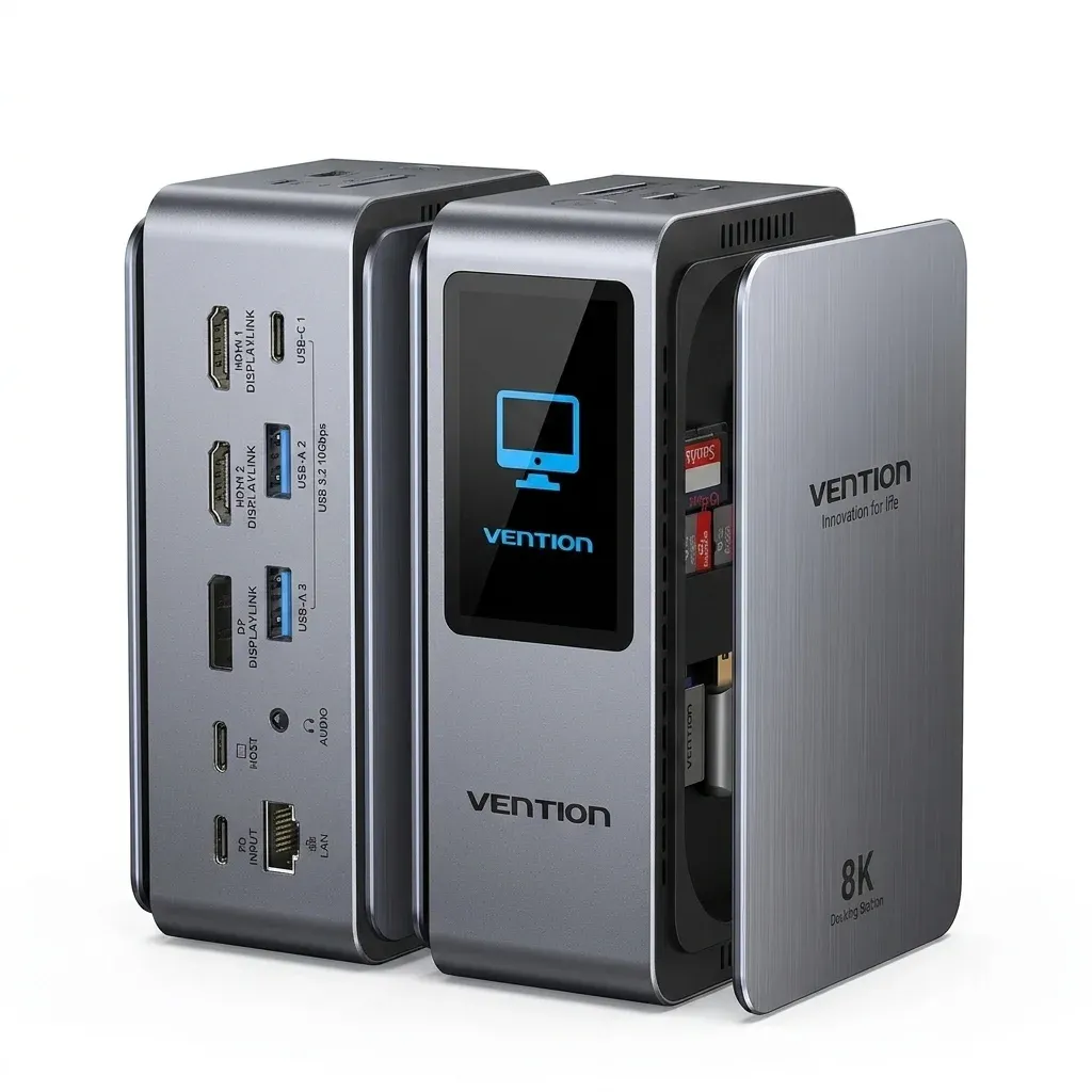 벤션 13포트 8K MST USB-C 도킹 허브