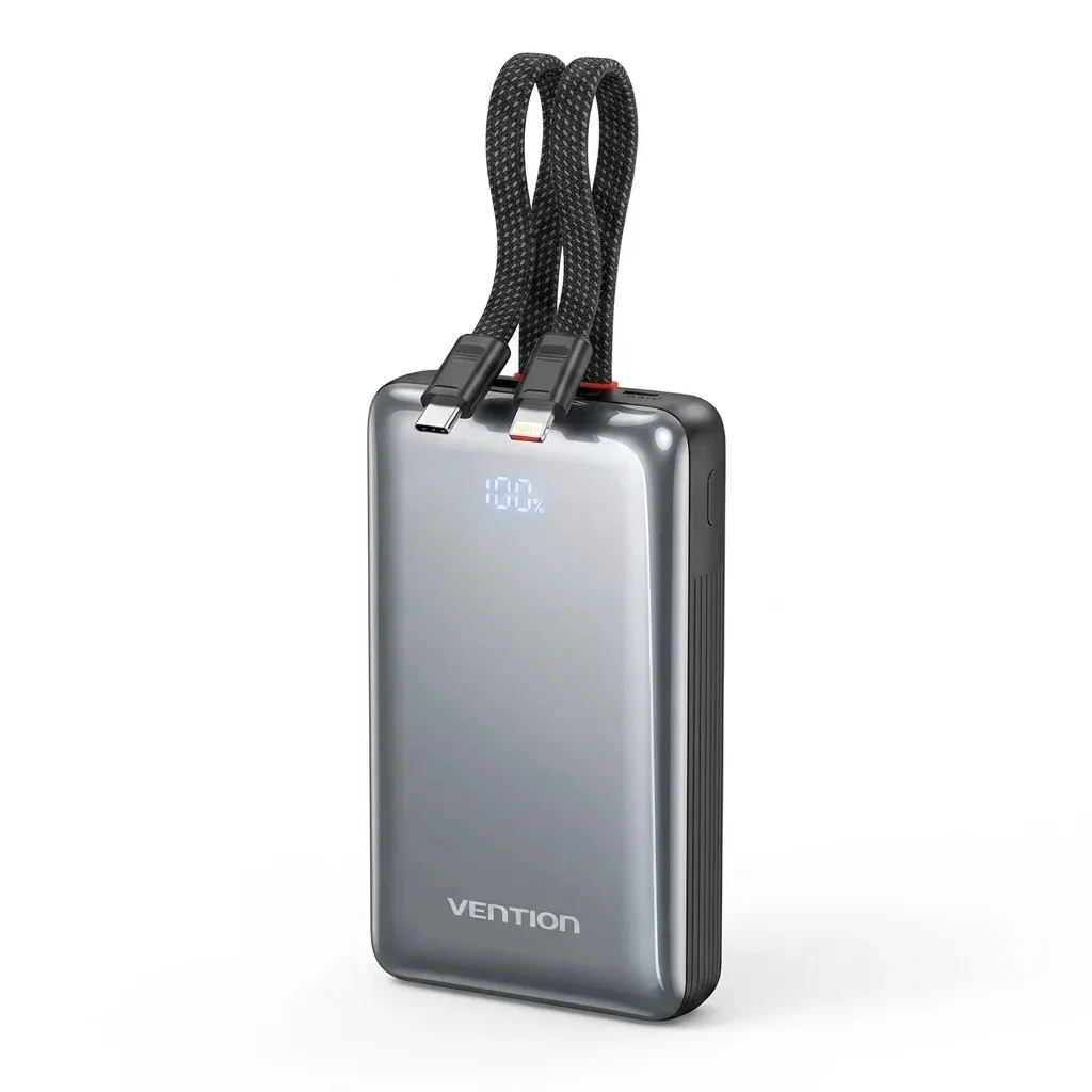 벤션 35W 내장 케이블 디지털 보조배터리