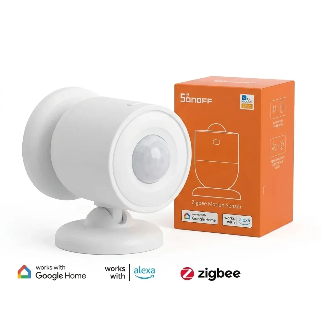 חיישן תנועה SONOFF לבן עם קופסה