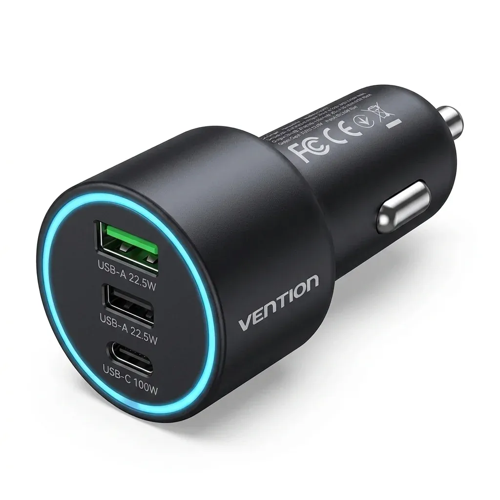 벤션 165W 3포트 차량용 초고속 충전기