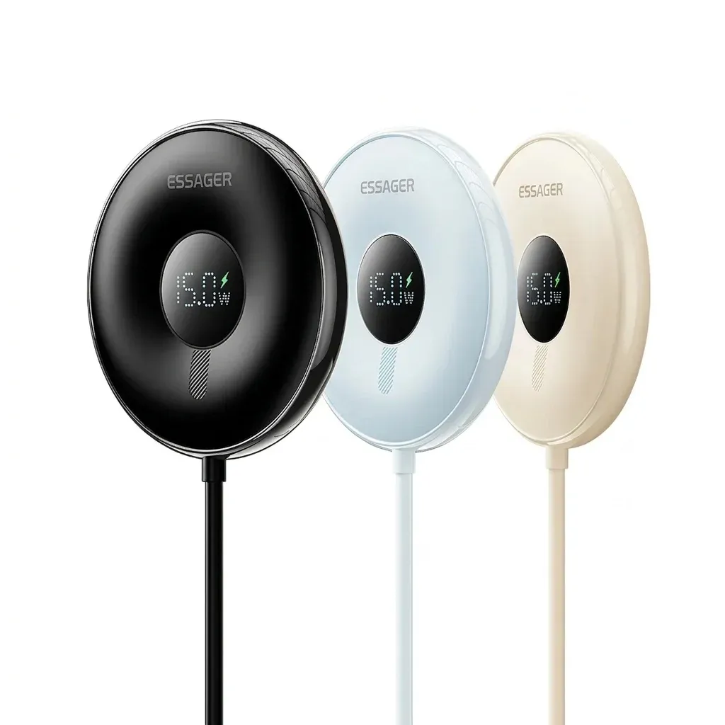 에사저 마그네틱 디스플레이 무선충전기 3색