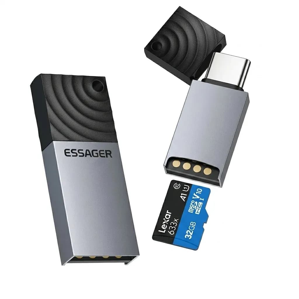 에사저 2in1 TF·SD 카드 리더기