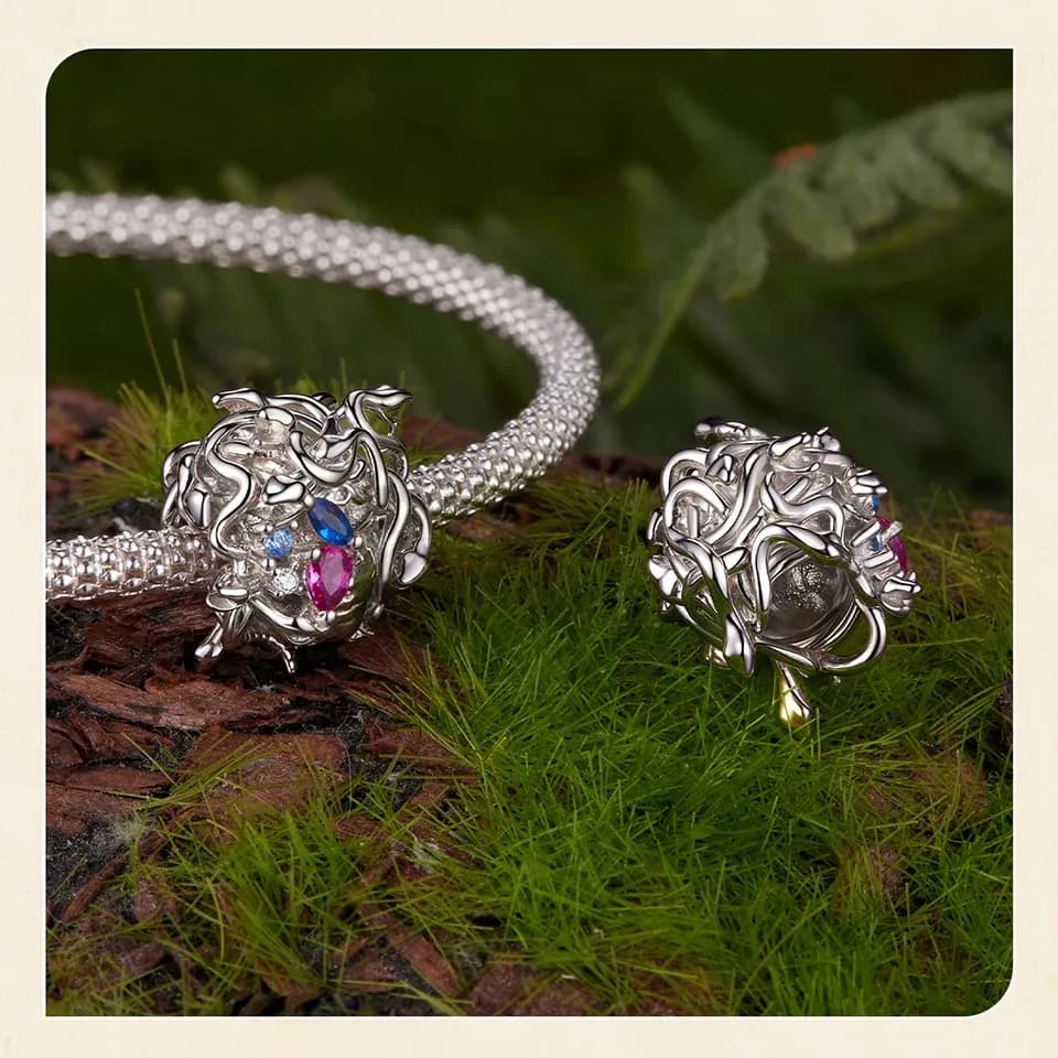 925 실버 예수 탄생 블루 아이 크로스 참