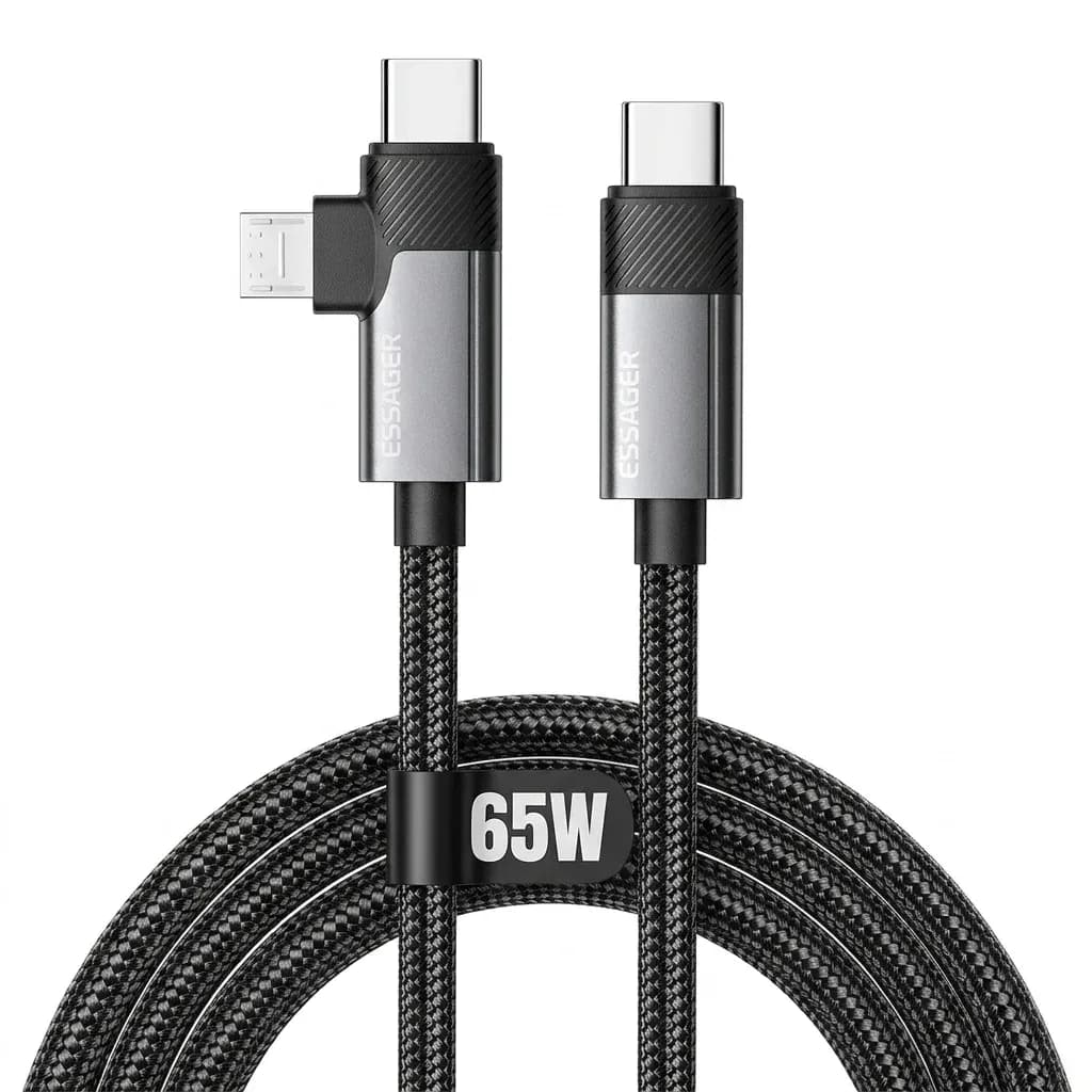 에사저 2in1 USB-C 고속 충전 케이블