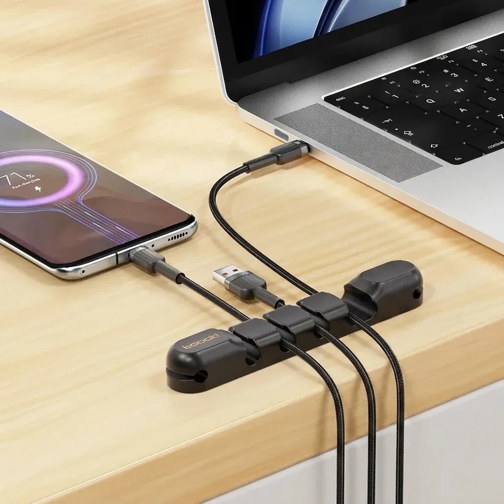 투키 실리콘 케이블 정리 클립 2팩