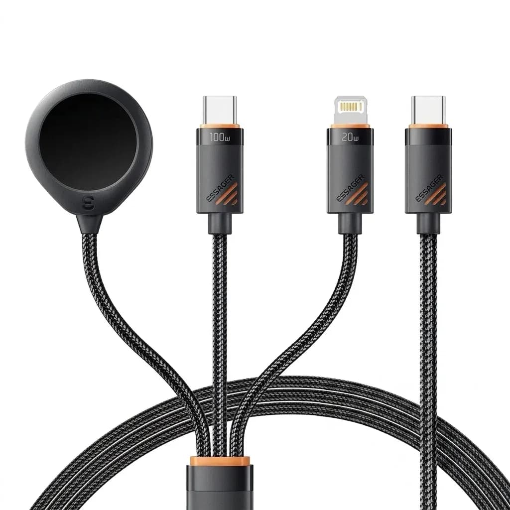 에사저 3in1 멀티 충전 케이블 스튜디오컷