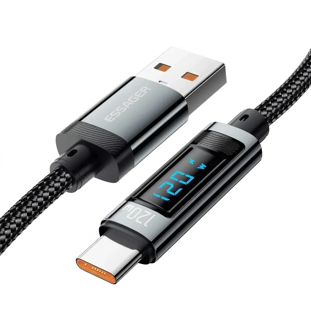 에사저 120W LED USB-C 충전 케이블