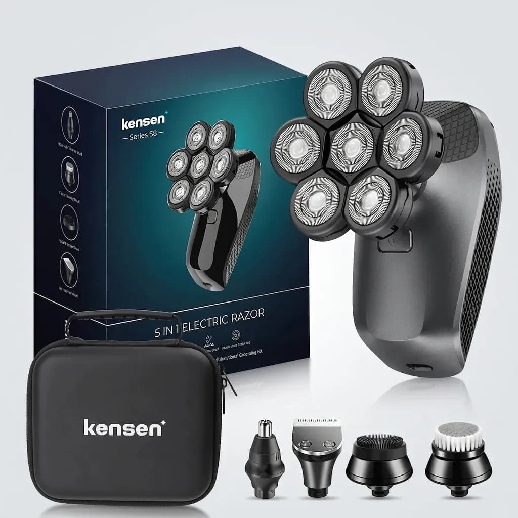 Kensen S8 7D 플로팅 헤드 전기면도기
