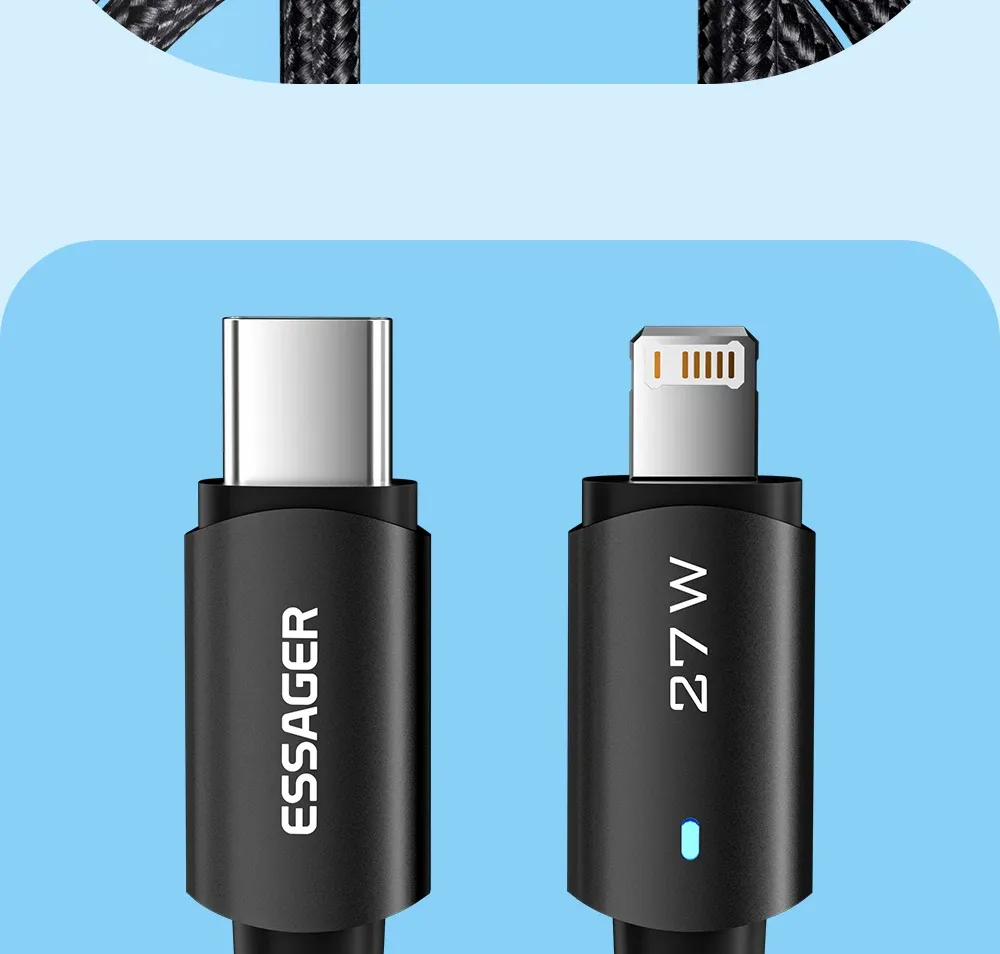 에사저 C타입-라이트닝 20W 고속 충전 케이블