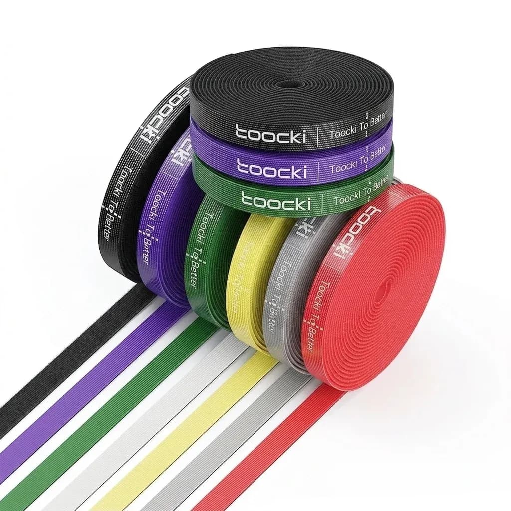 투키 10mm 나일론 케이블 정리 롤 6색