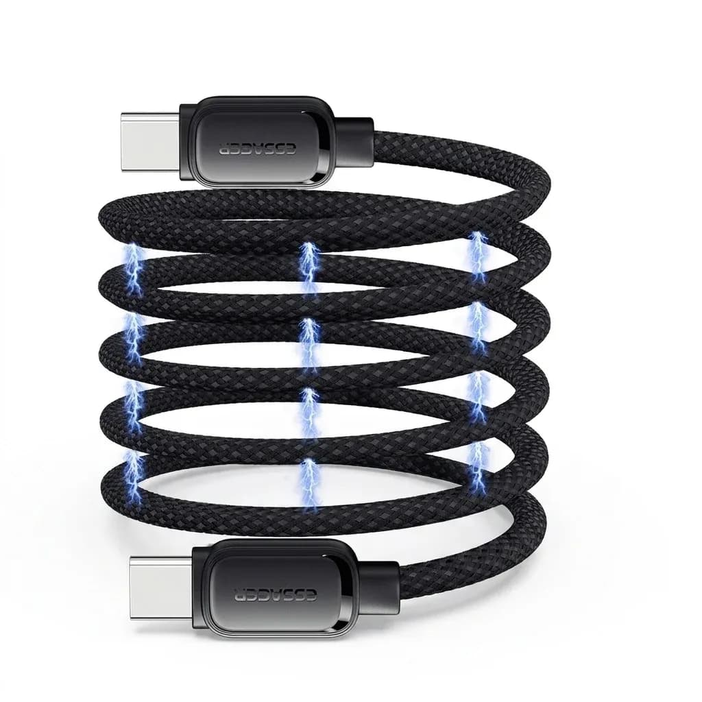 블랙 자석 USB-C 고속충전 케이블