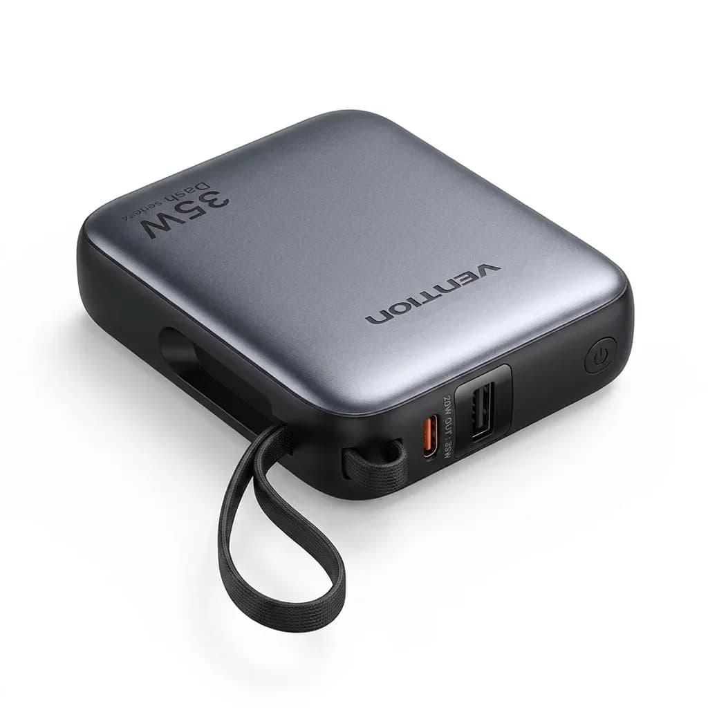 벤션 35W 미니 내장 케이블 보조배터리 10000mAh
