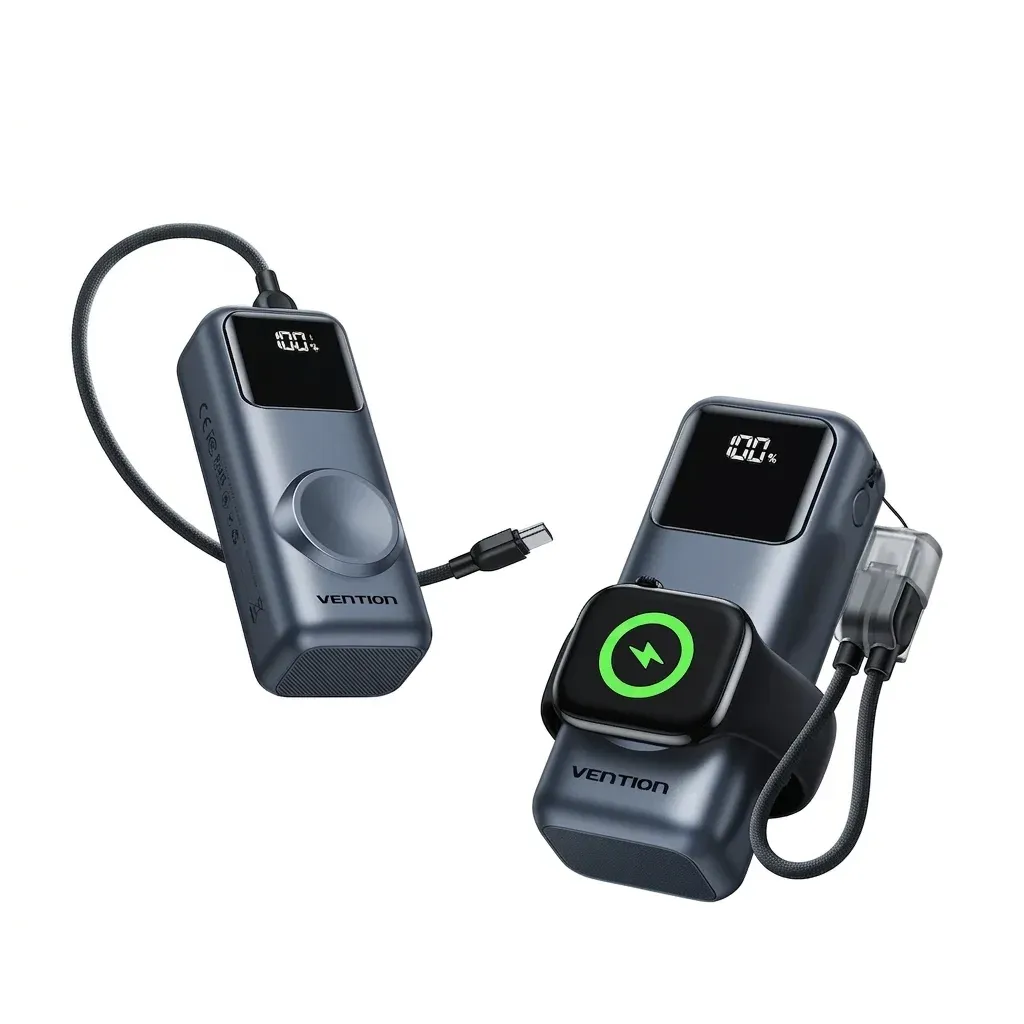 벤션 10000mAh 마그네틱 무선 미니 보조배터리 23W