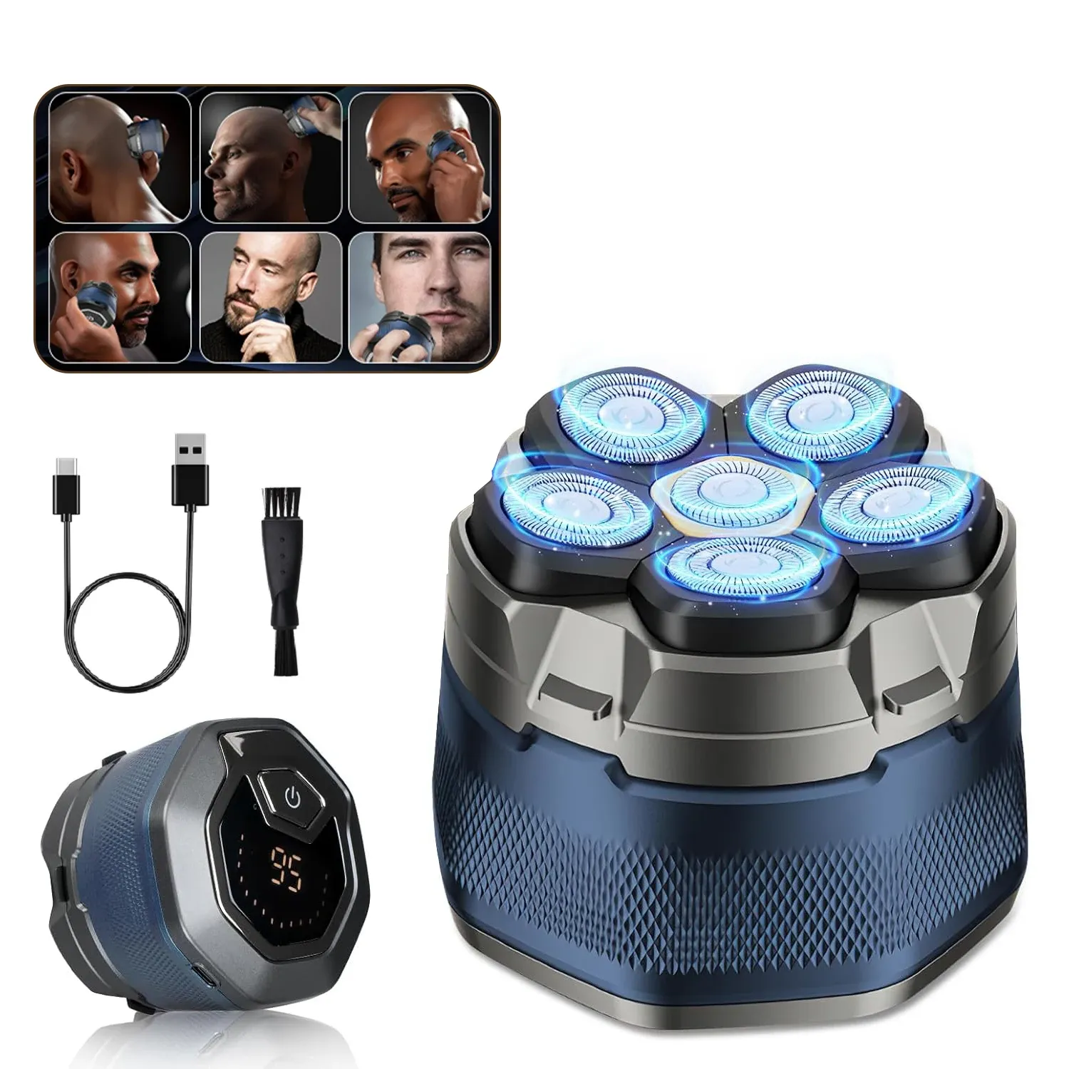 Tinsol 티타늄 마그네틱 두피 전기면도기