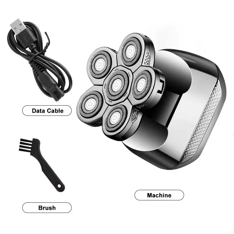 하이에나 9헤드 4D 방수 두피 면도기 6in1