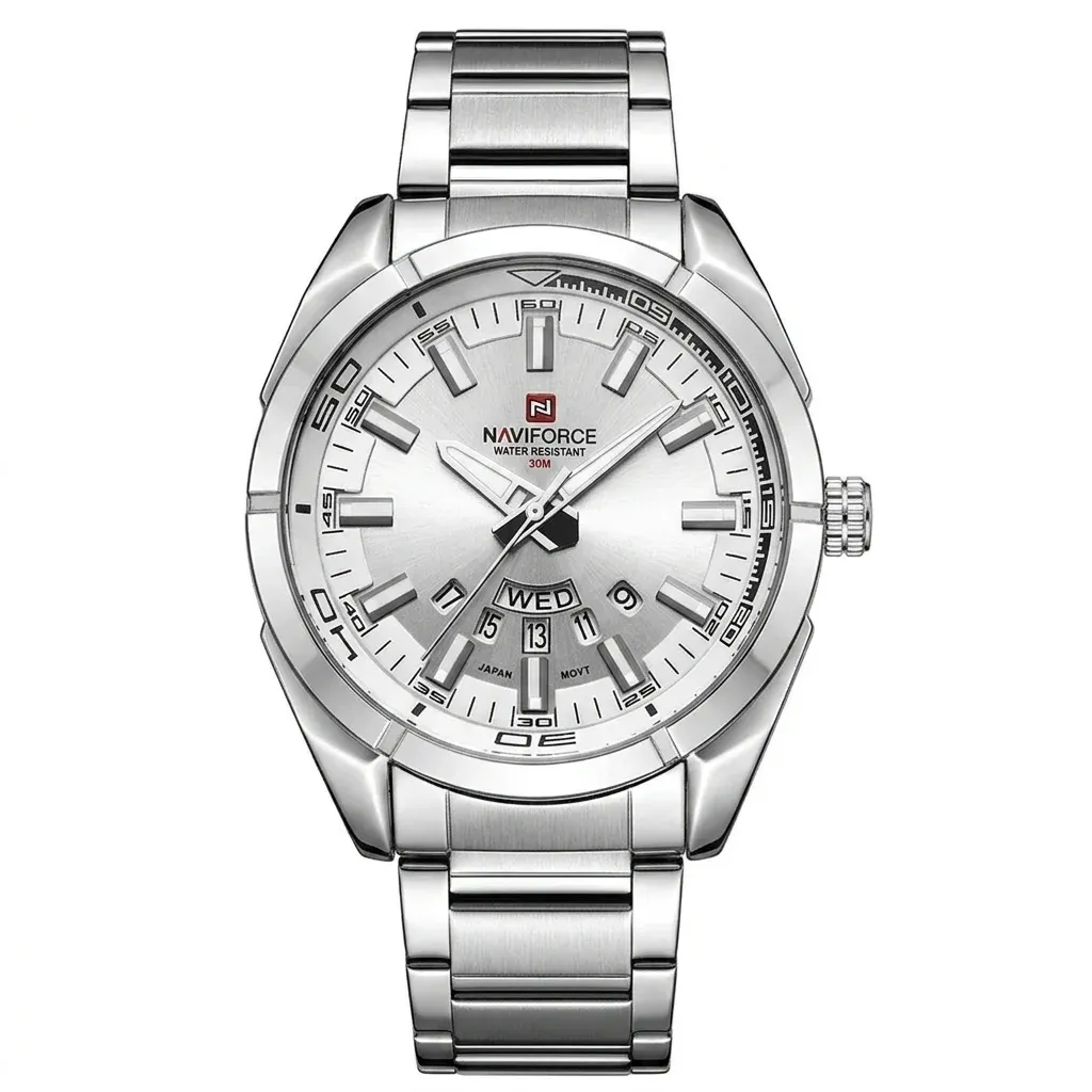 실버 메탈 네비포스 남성 시계