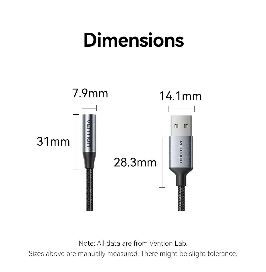 벤션 USB 외장 스테레오 사운드 카드 어댑터