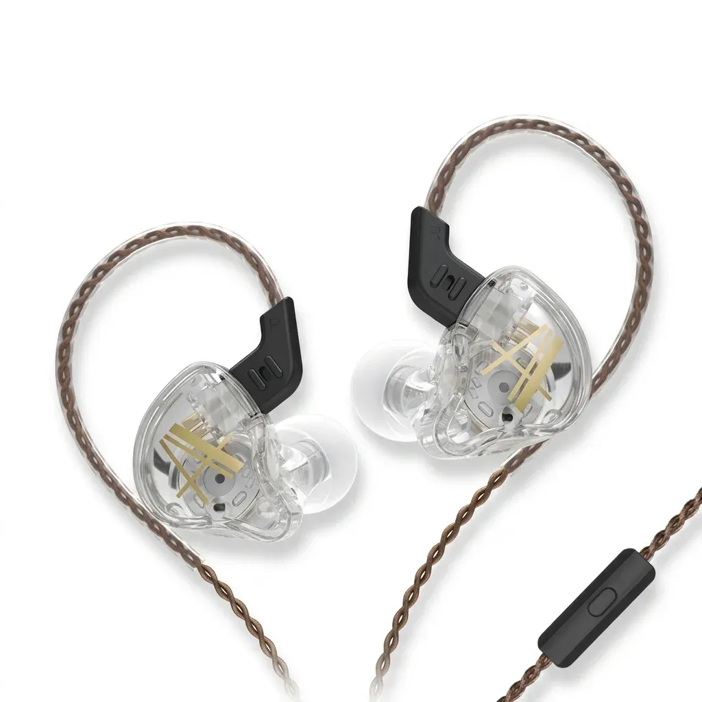 투명 하우징 유선 인이어 이어버드