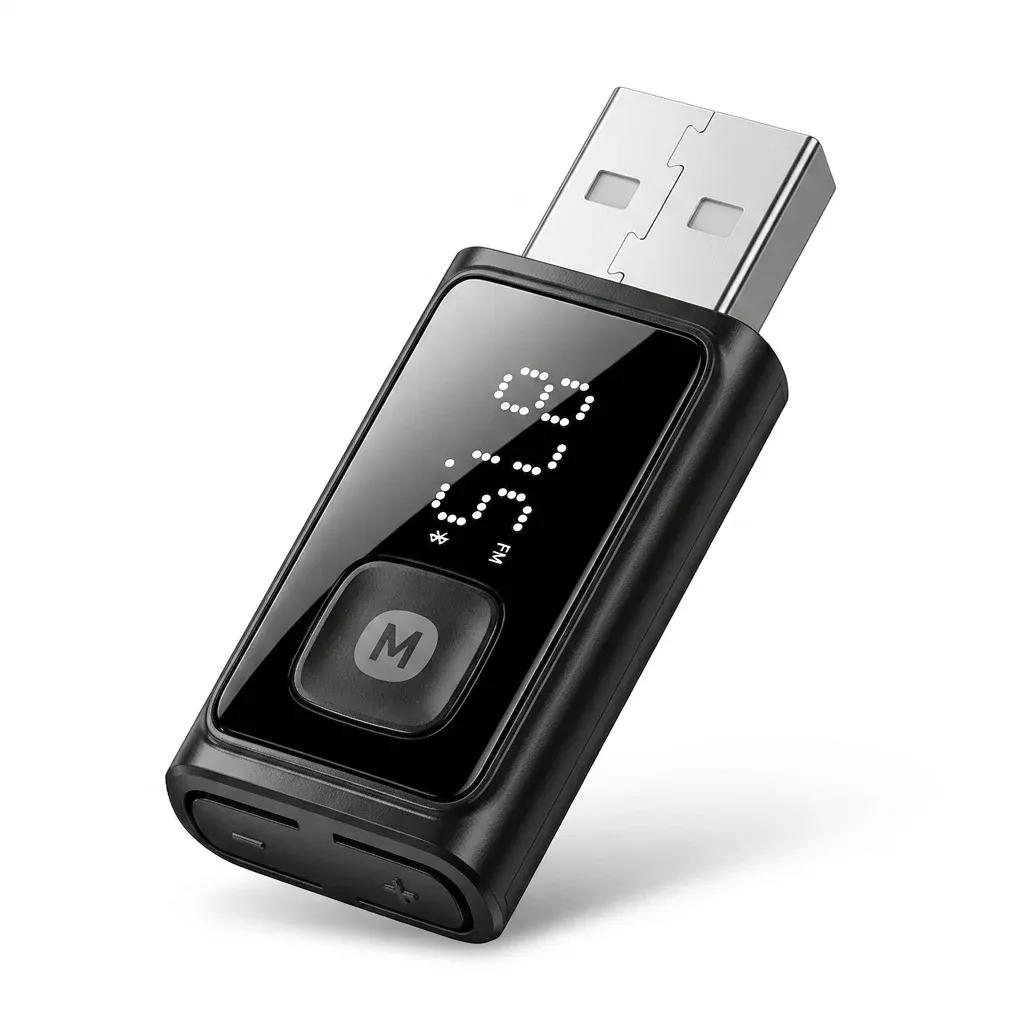 ESSAGER 블루투스 차량용 FM 송신기 어댑터