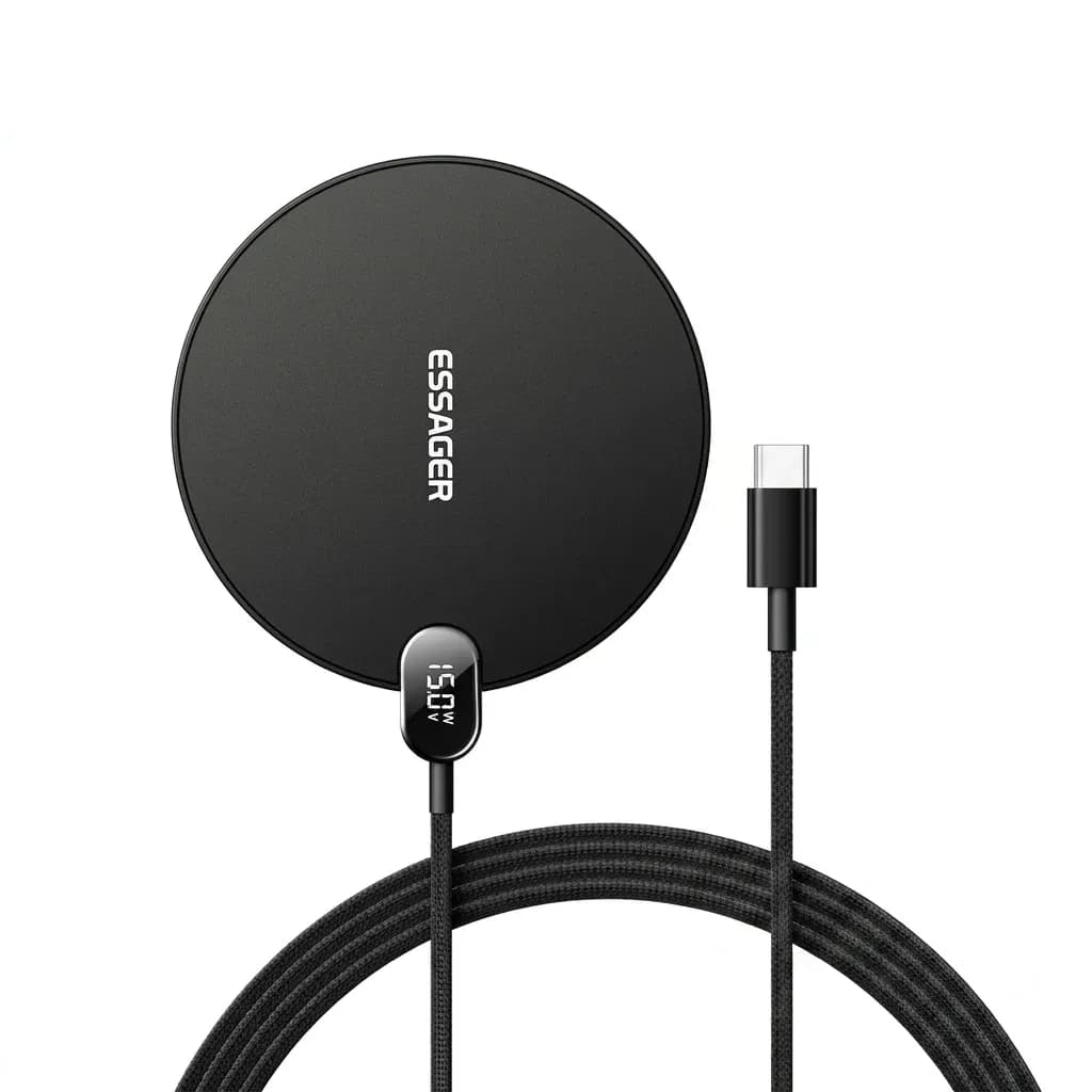 에사가 15W LED 무선 충전 패드