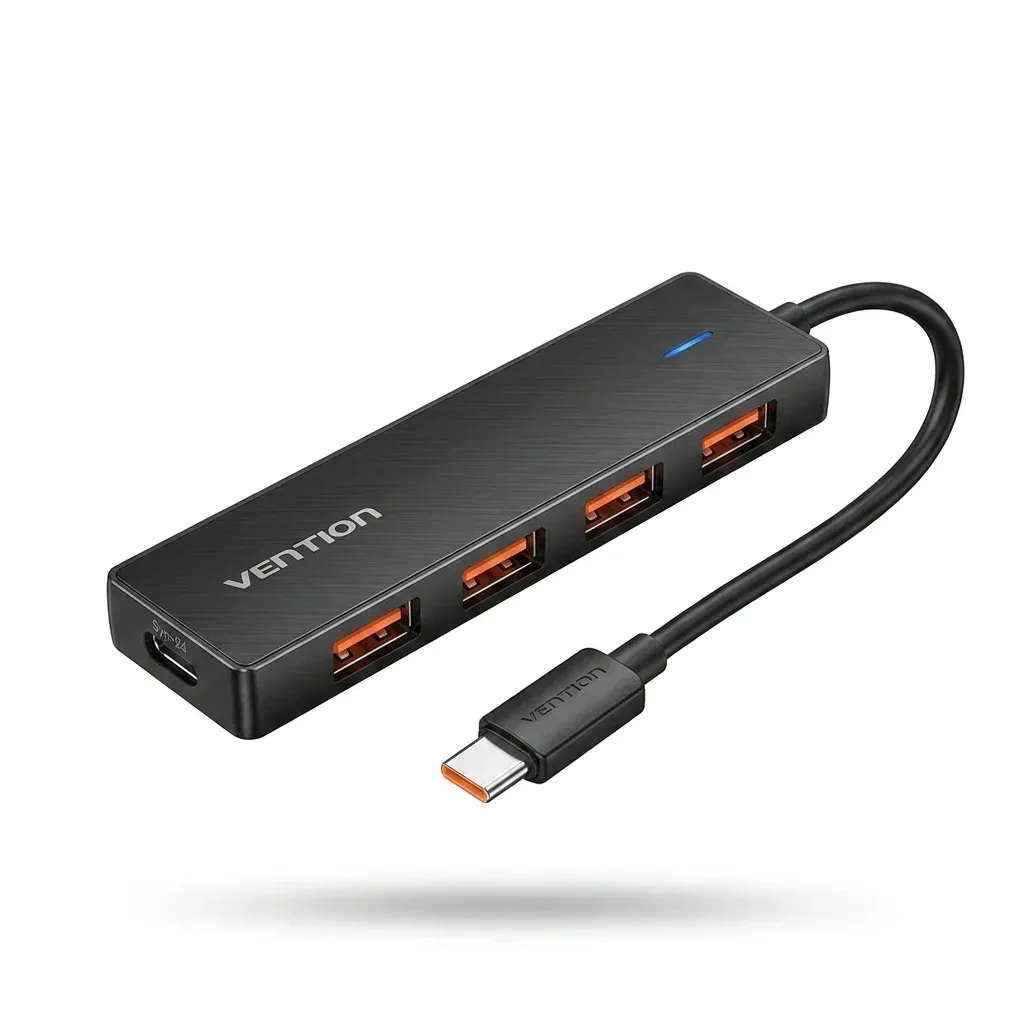 벤션 USB-C 4포트 멀티 허브 정면