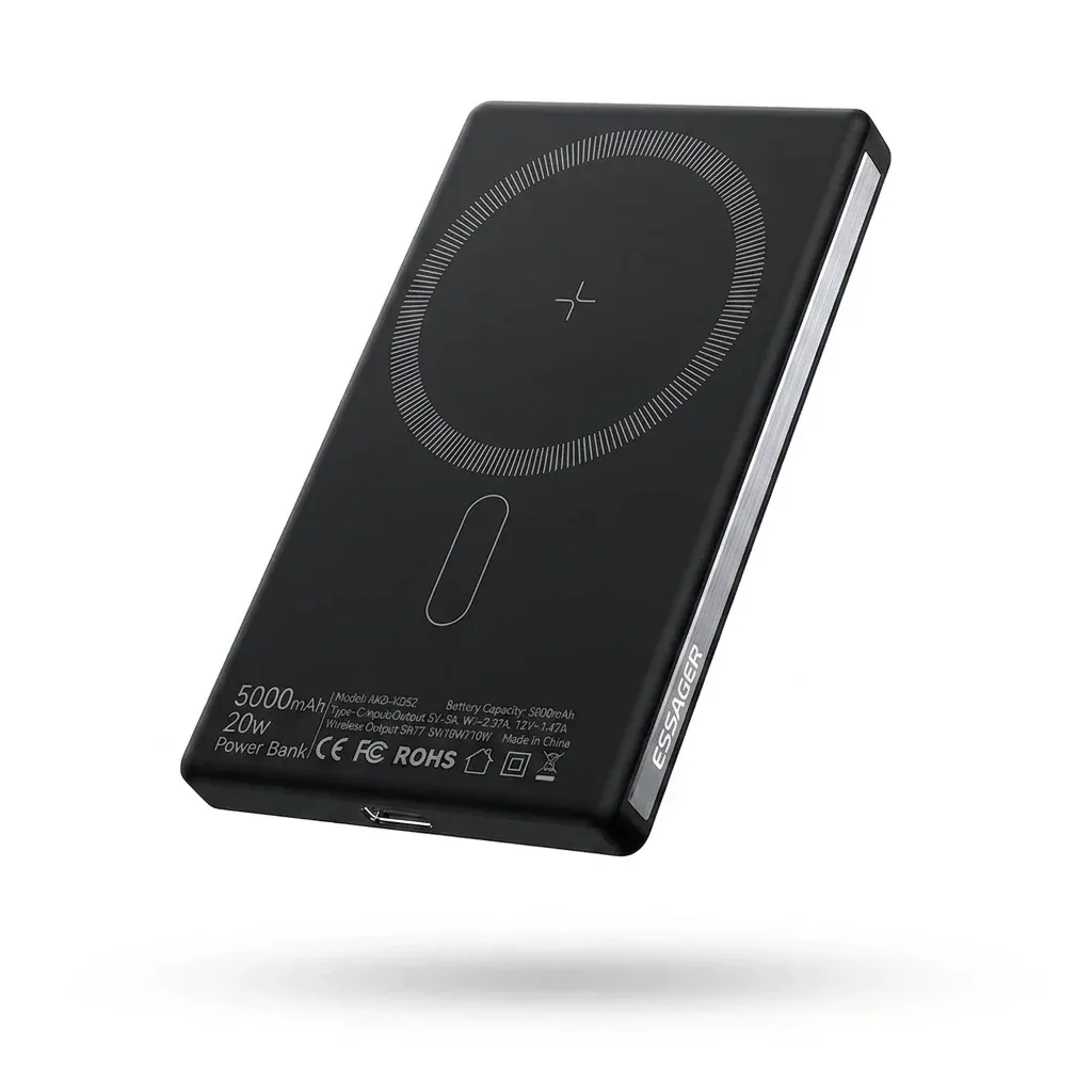 에사가 초슬림 맥세이프 보조배터리 스튜디오 사진