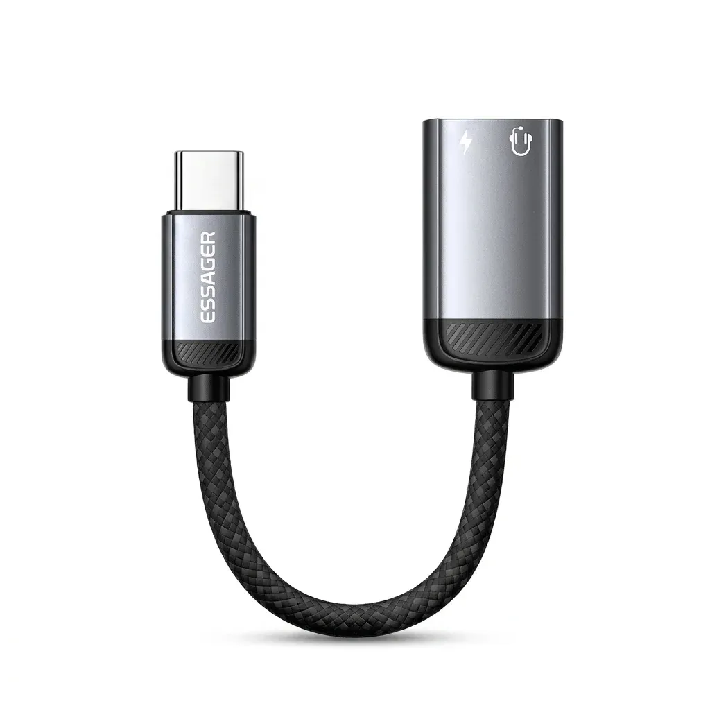 에사저 C타입 라이트닝 오디오 변환 케이블