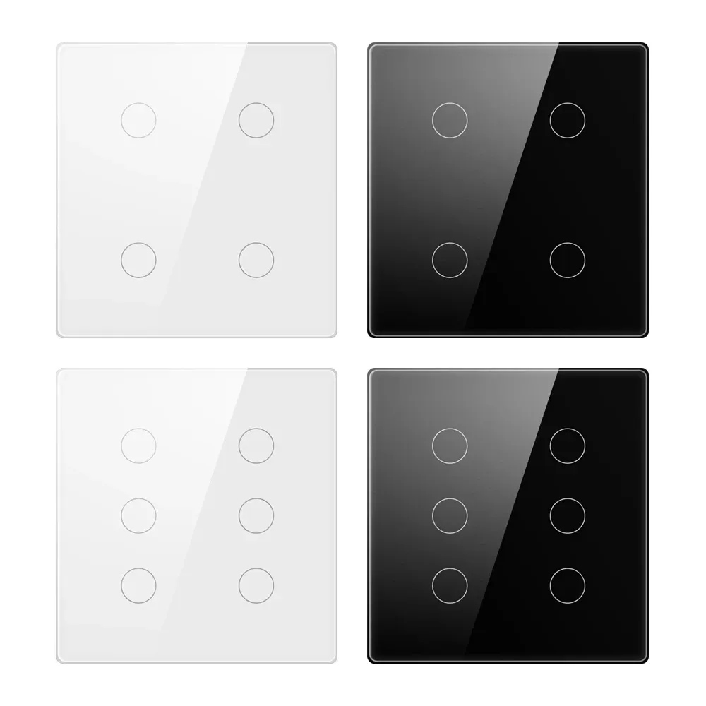 Tuya 브라질형 WiFi 터치 스마트 벽 스위치 4/6구