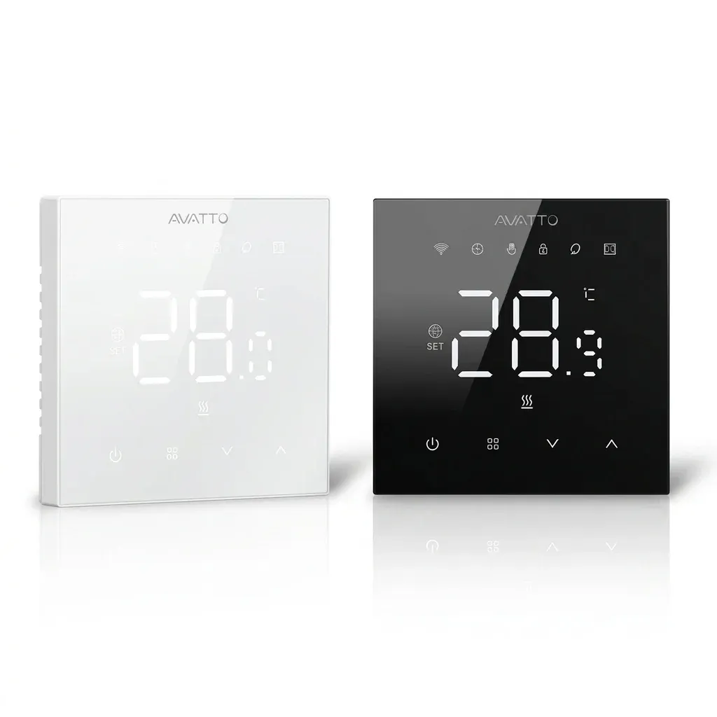 תרמוסטט חכם AVATTO לבן ושחור