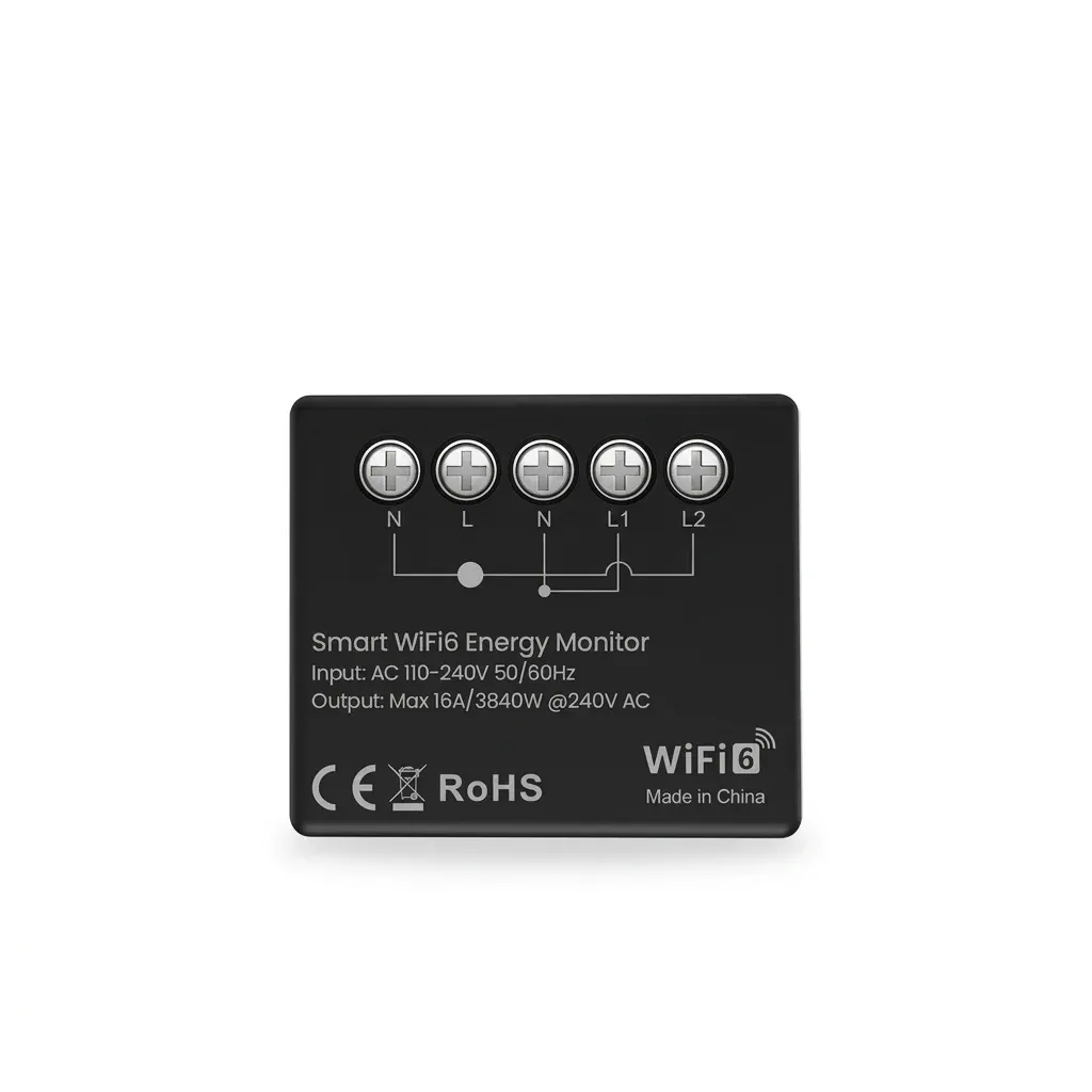 מודול מדידת חשמל חכם AVATTO שחור