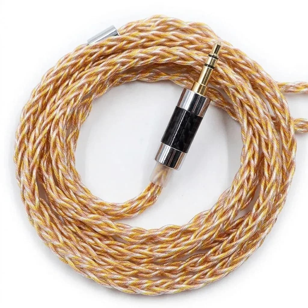 כבל אוזניות KZ קלוע עם חיבור 3.5 מ״מ